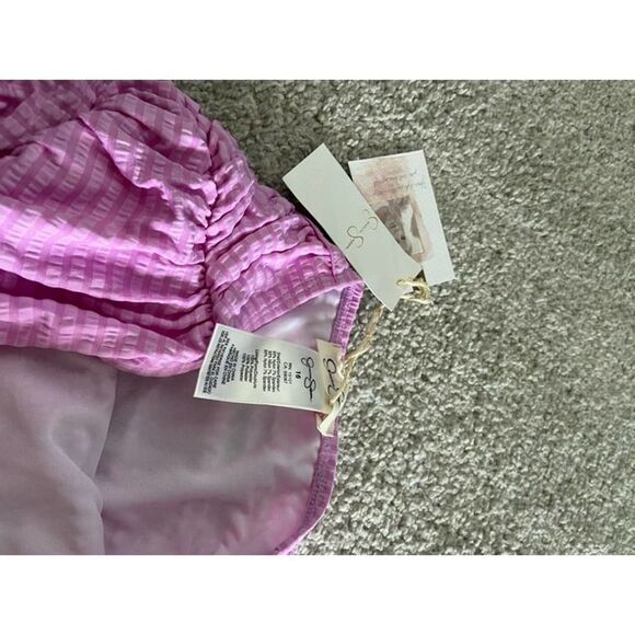 Purple Jessica Simpson tween size 16 tankini - Picture 2 of 3